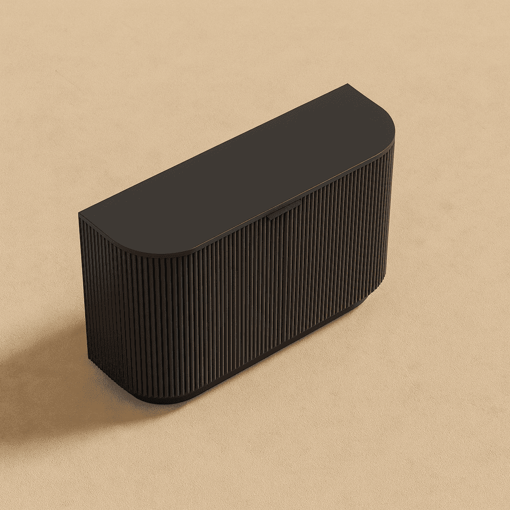 Athena Ribbed Sideboard angle thumbnail 5