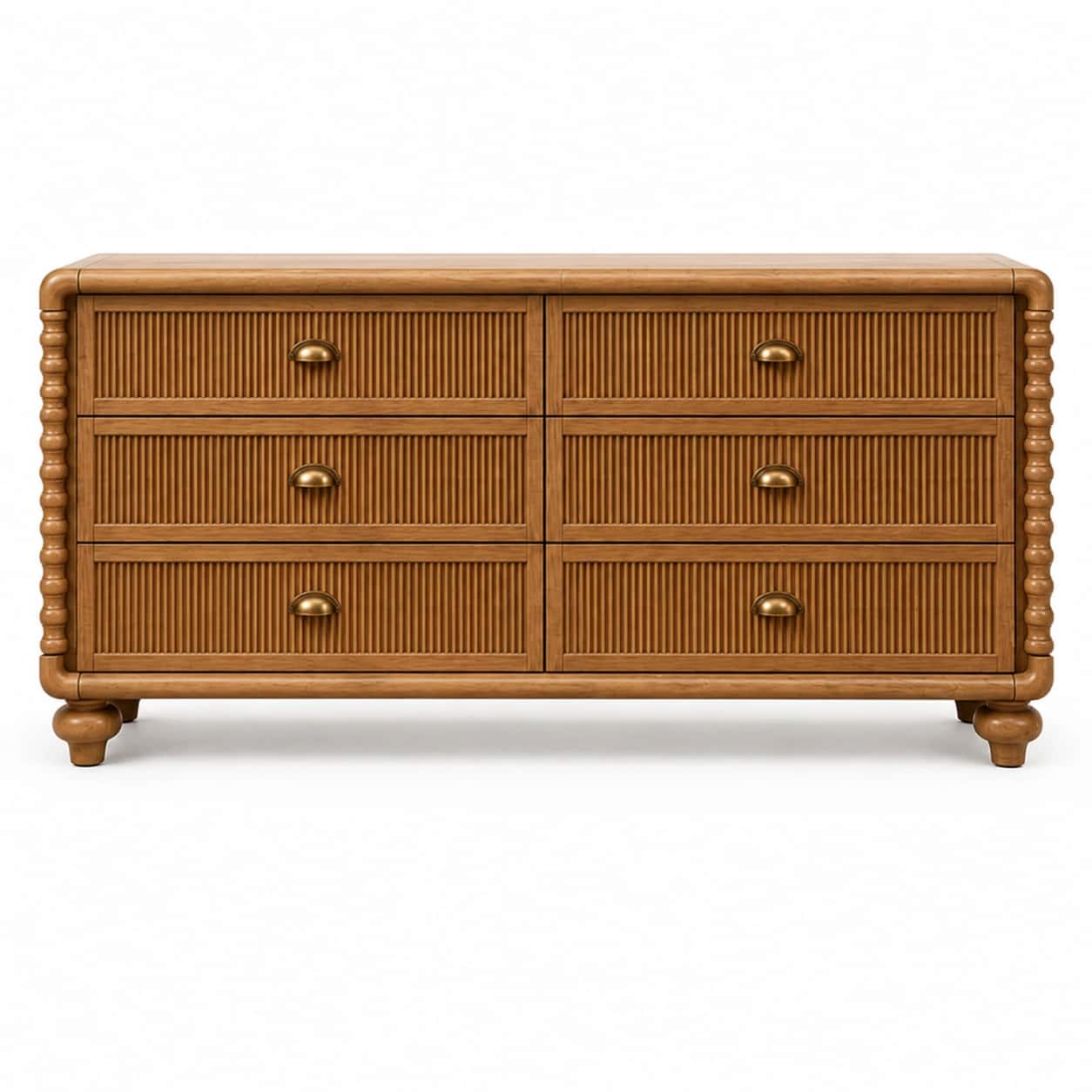 Marcell Fluted 6-Drawer Dresser — view 1