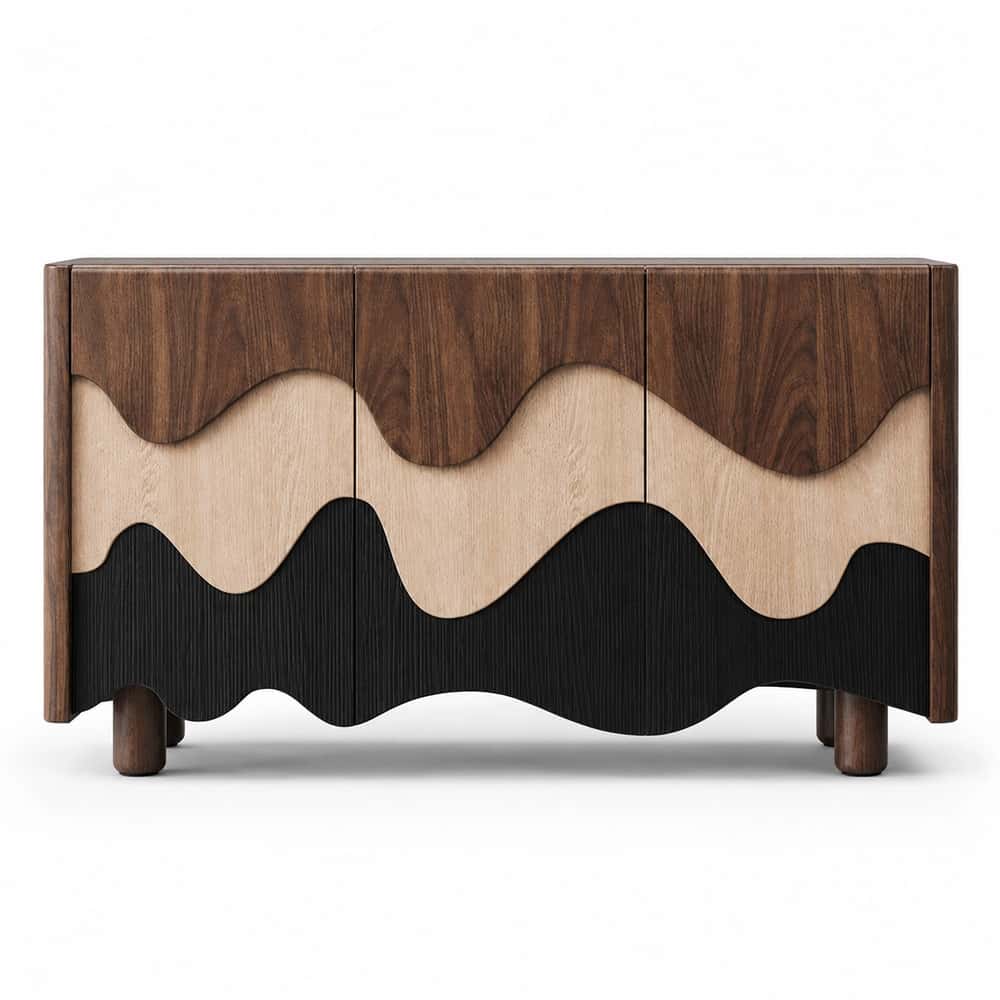 Marea Wave Inlay Sideboard — view 1