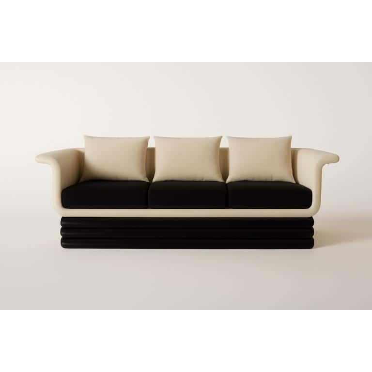 Monza Sculptural 3-Seater Sofa — view 1