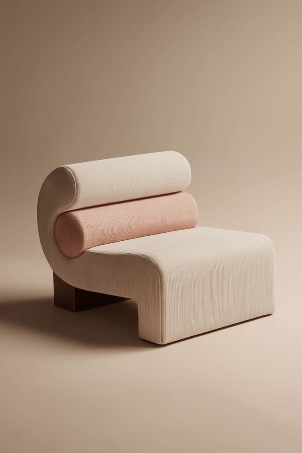 Crescent Curve Sculptural Accent Chair — view 1