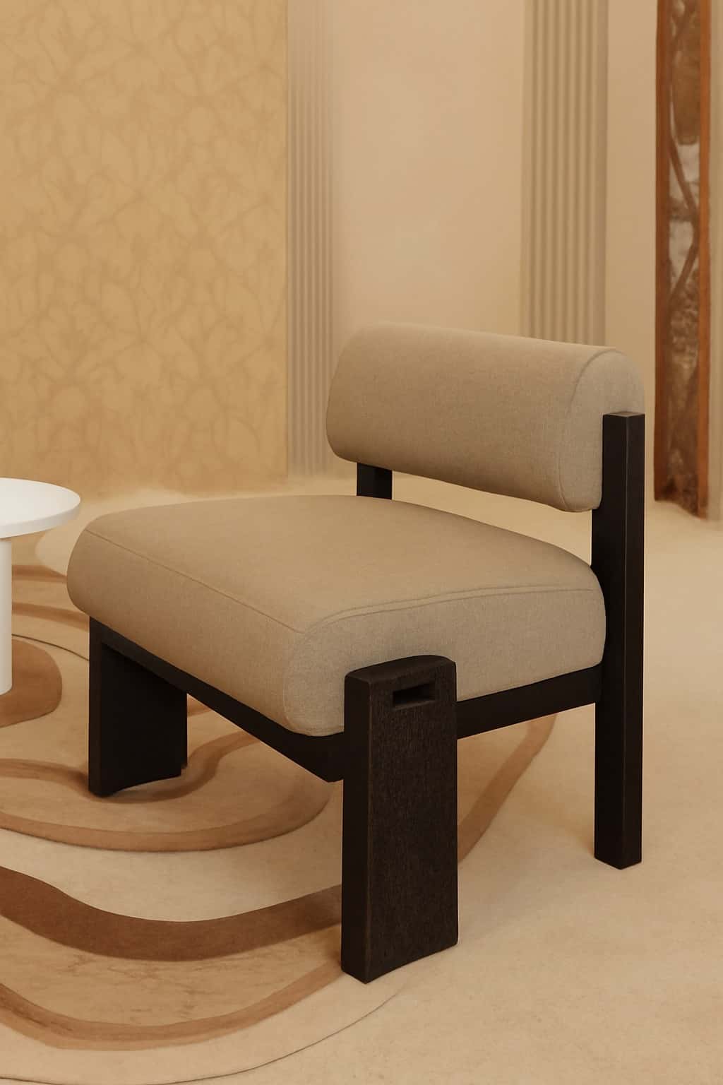 Monarch Sandblasted Oak Lounge Chair angle thumbnail 6