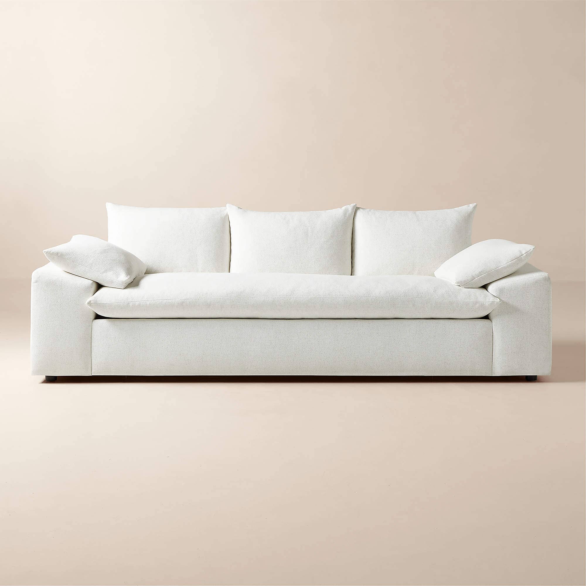 Algora 100" Charcoal Grey Performance Linen Sleeper Sofa - 1