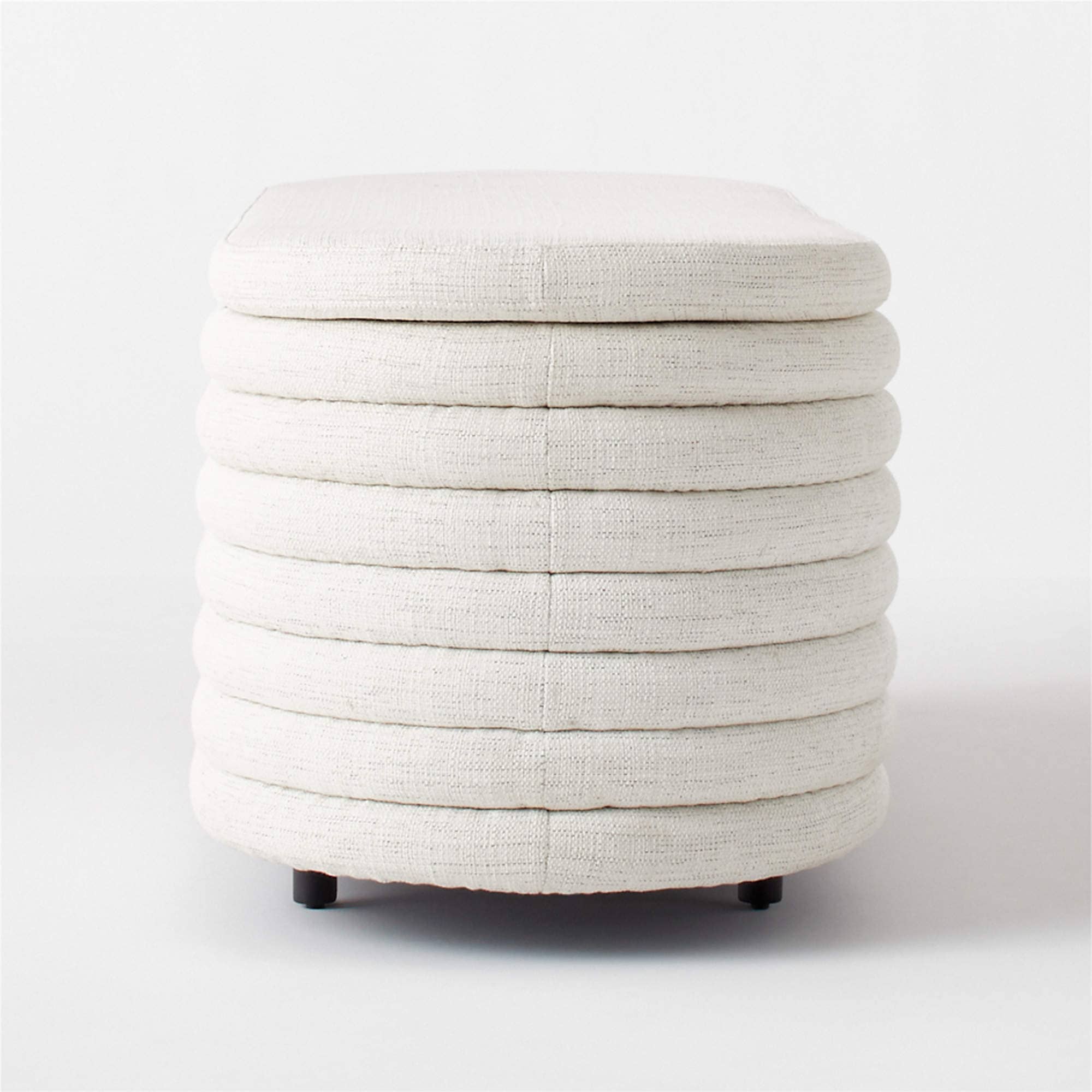 Rialto 60" Warm White Storage Bench - 5