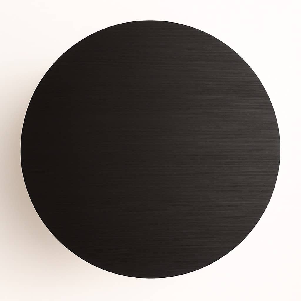 Bone Inlay Modern Black Pedestal Dining Table with Cane Detail –  Round Wood Table, Sculptural Base,  Furniture Black Round Dining Table - 4