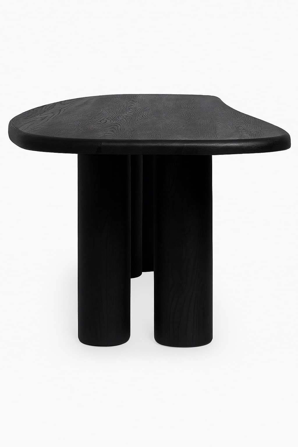Oak Solid Wood Dining Table – 96" Modern Sculptural Design - 2