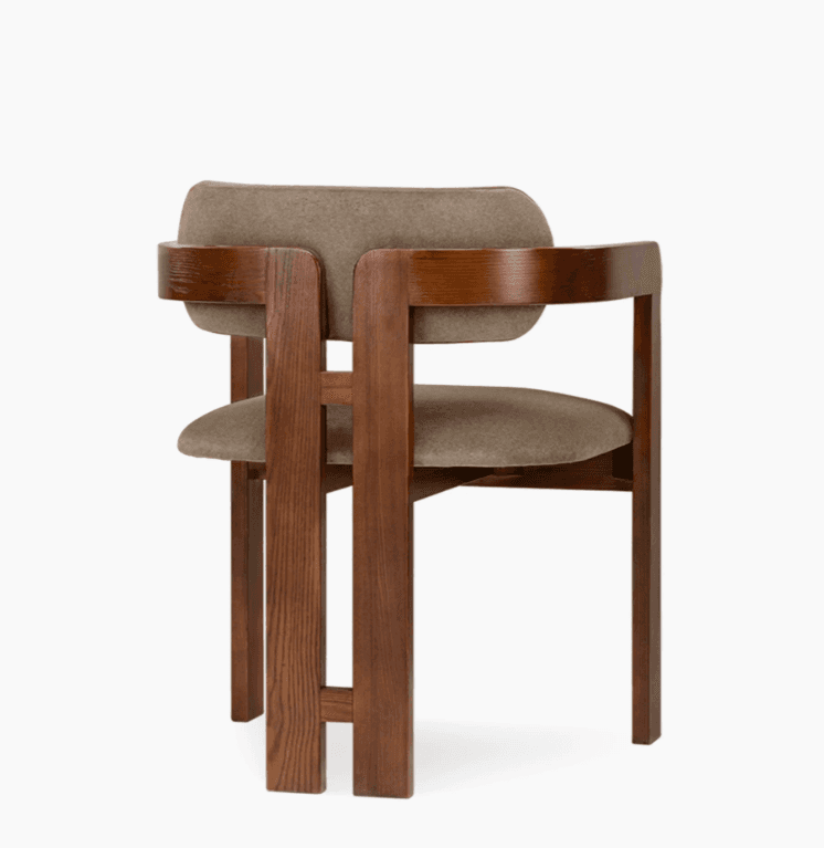 Classic Curved Back Dining Chair - 4