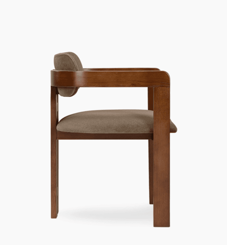Classic Curved Back Dining Chair - 3