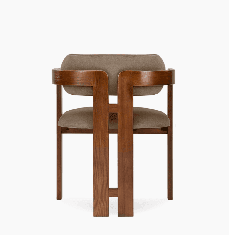 Classic Curved Back Dining Chair - 5