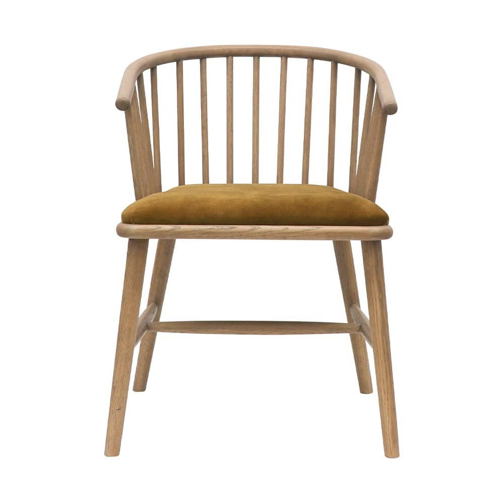 Canvas Upholstered Modern Dining Chair - 1