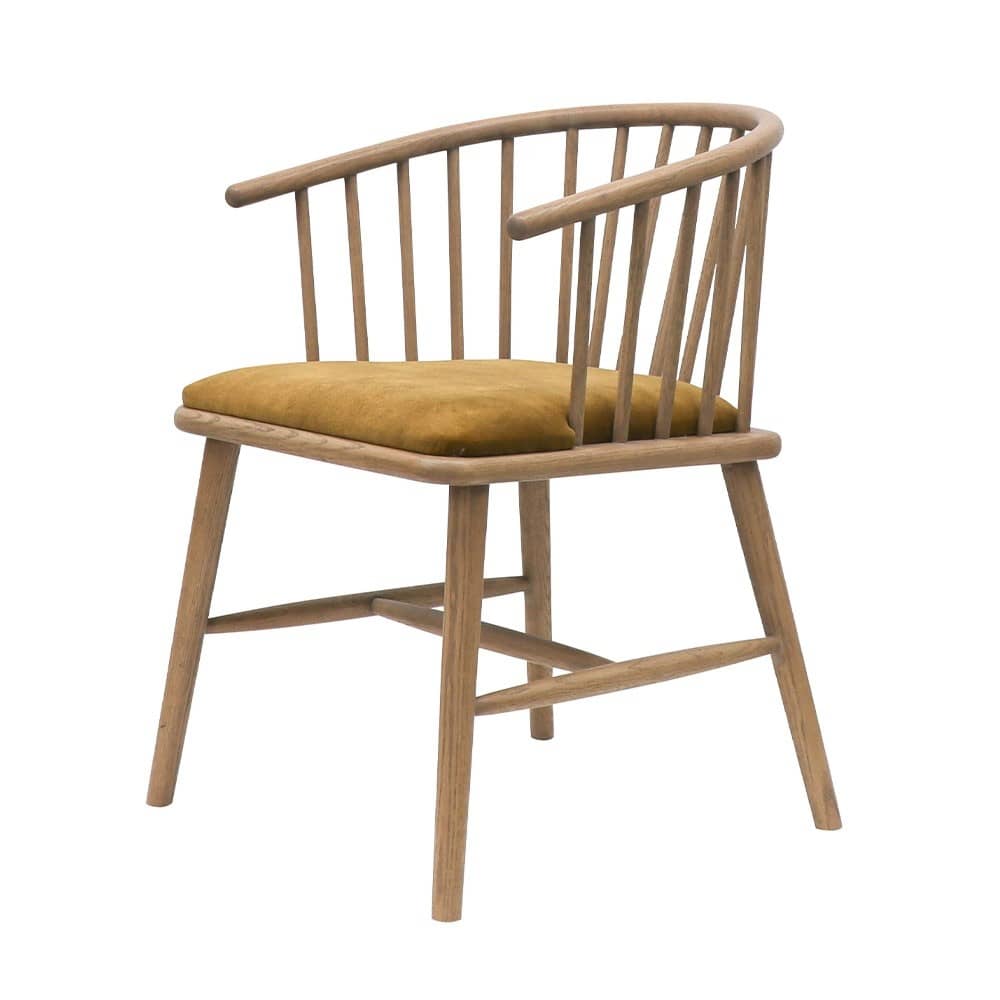 Canvas Upholstered Modern Dining Chair - 2