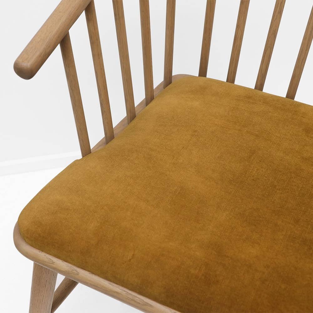 Canvas Upholstered Modern Dining Chair - 5