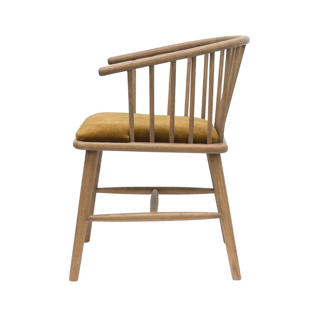 Canvas Upholstered Modern Dining Chair - 3