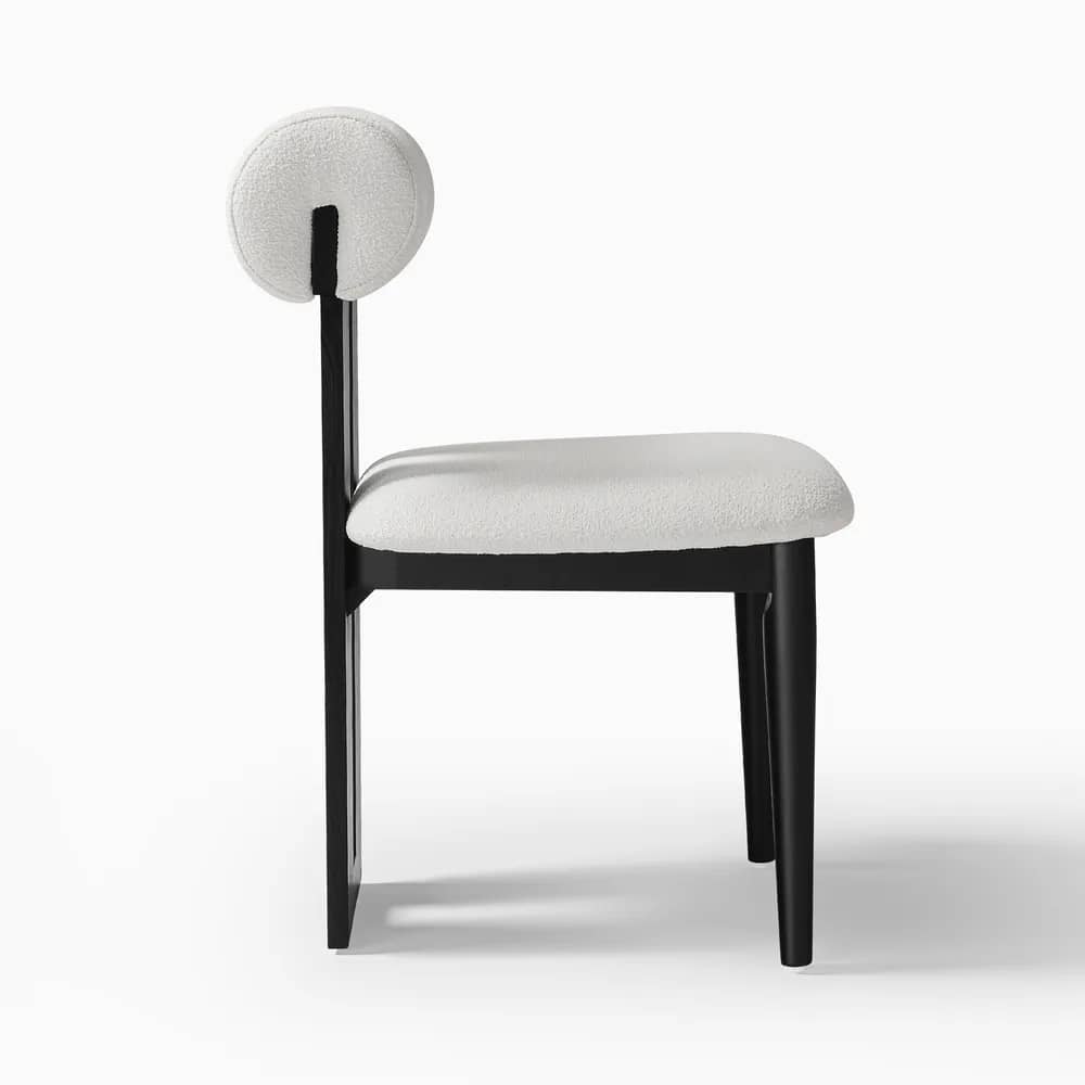 Cozy Bouclé Dining Chair - 1