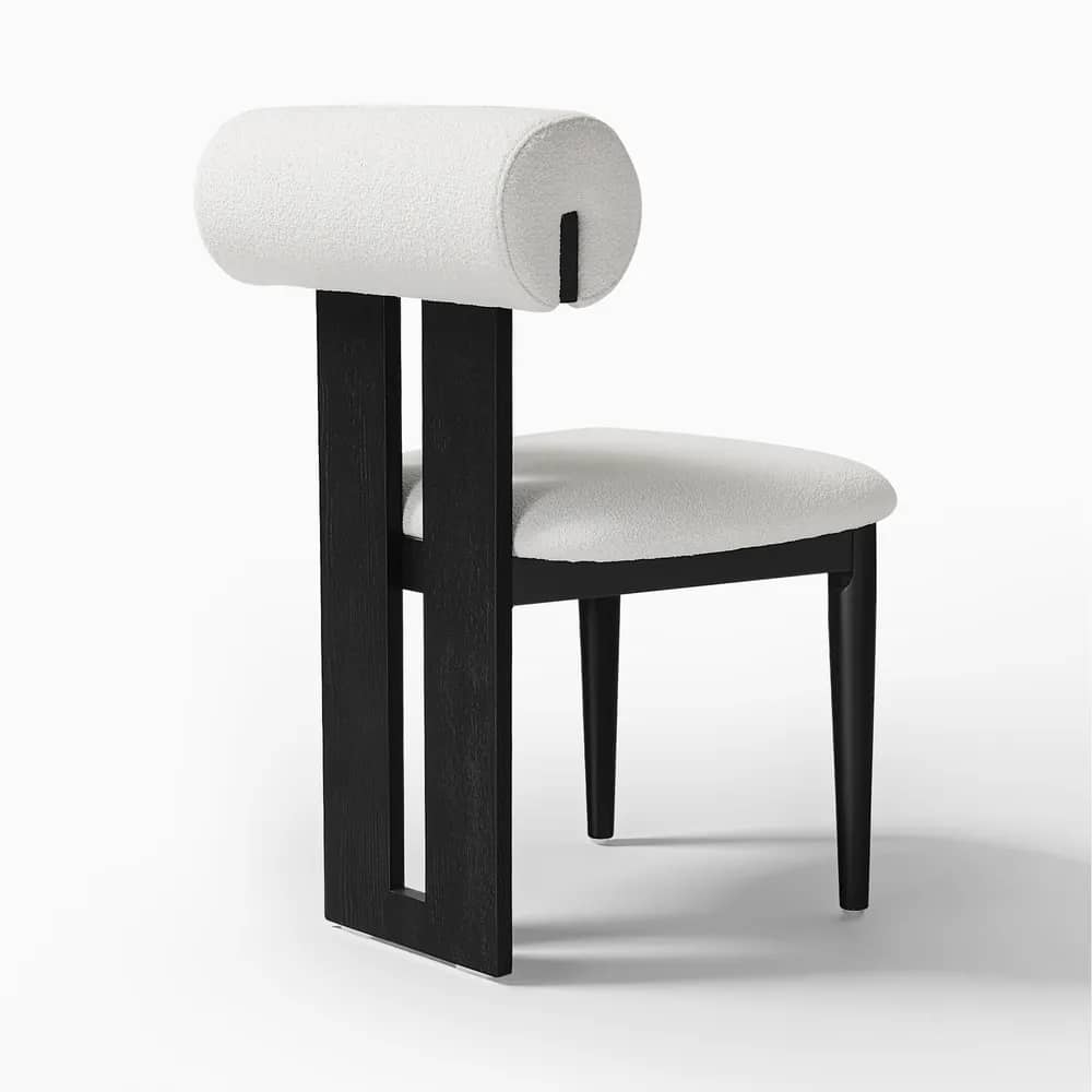 Cozy Bouclé Dining Chair - 3