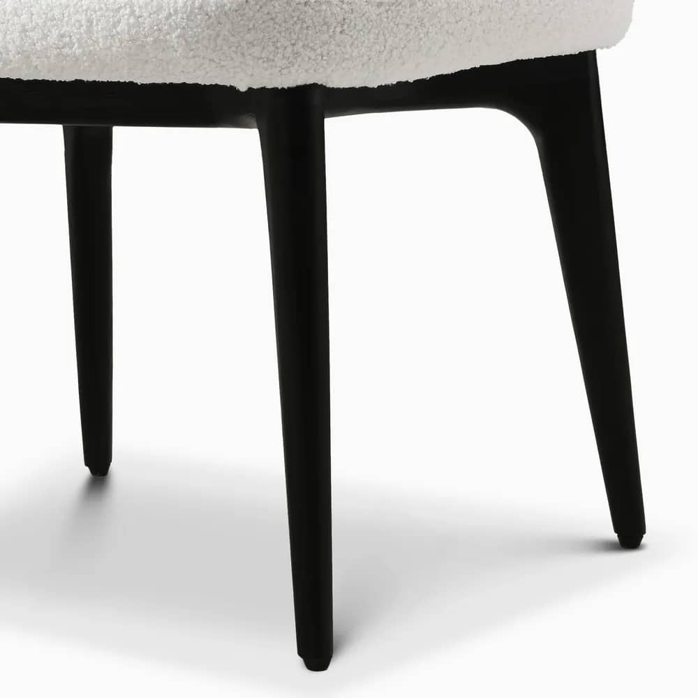 Nova Curved Back Bouclé Chair - 5