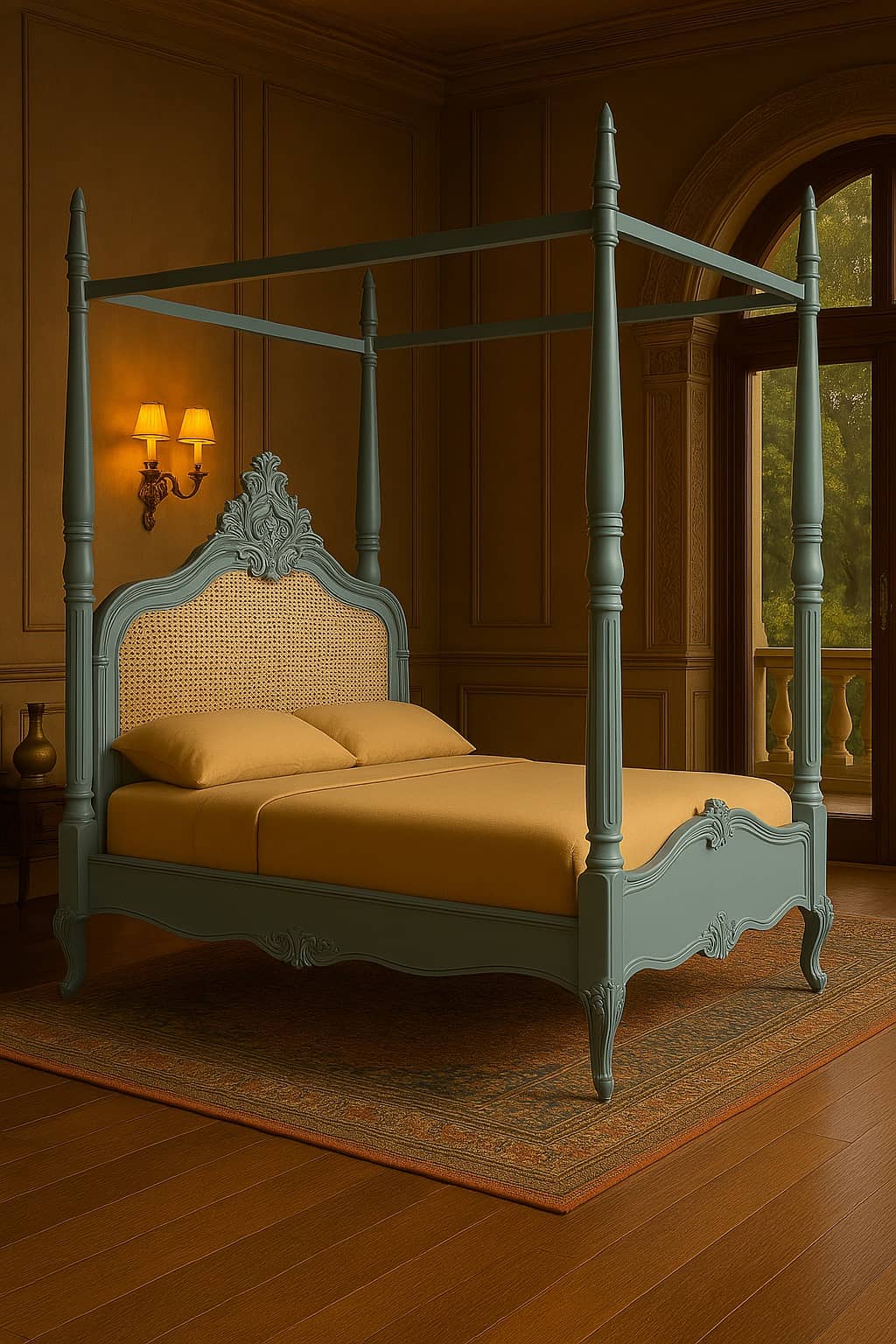Rajwada Sheesh Mahal Bed - 2