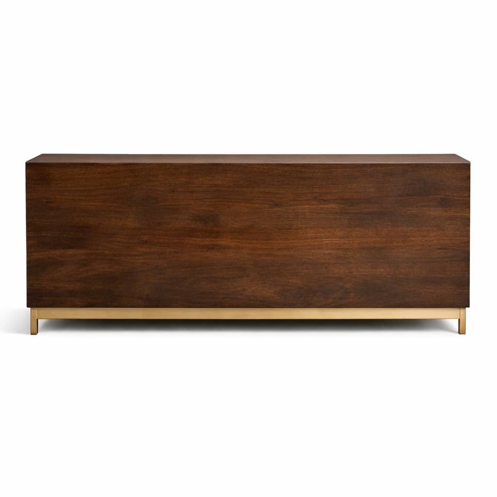 Geometric Marquetry Sideboard 4 Door Sideboard - 3