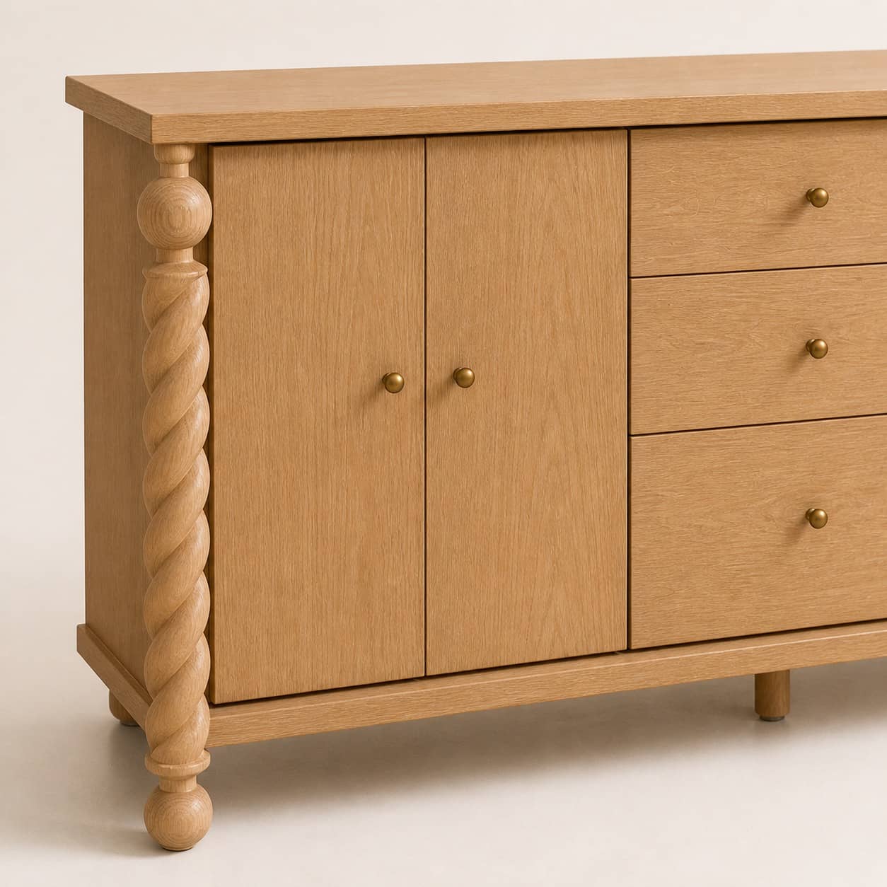 Spindle — Hand-Turned Oak Sideboard | 180 cm - 4