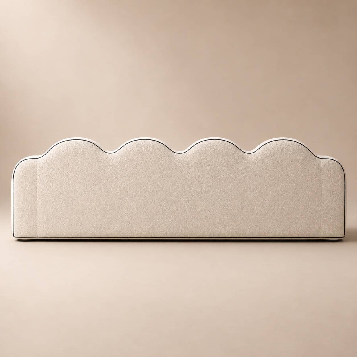 Lehrein Scalloped Boucle Sofa - 2