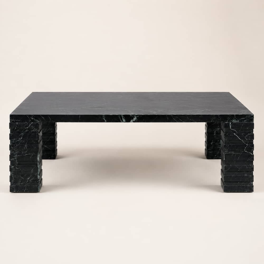 Strata Layered Marble Coffee Table – 54 - 3
