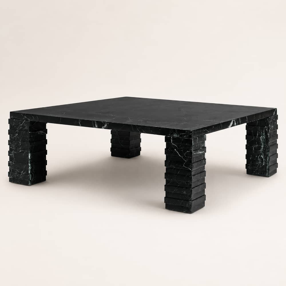 Strata Layered Marble Coffee Table – 54 - 2
