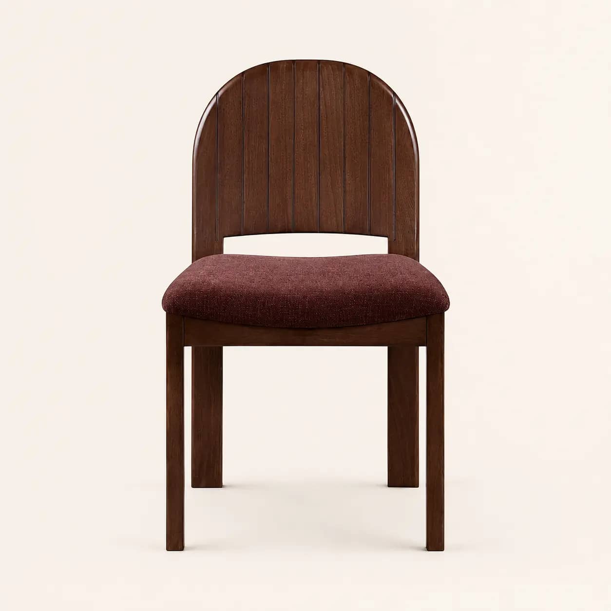 Nerelle Cream Upholstered Natural Oak-Finish Dining Chair - 2