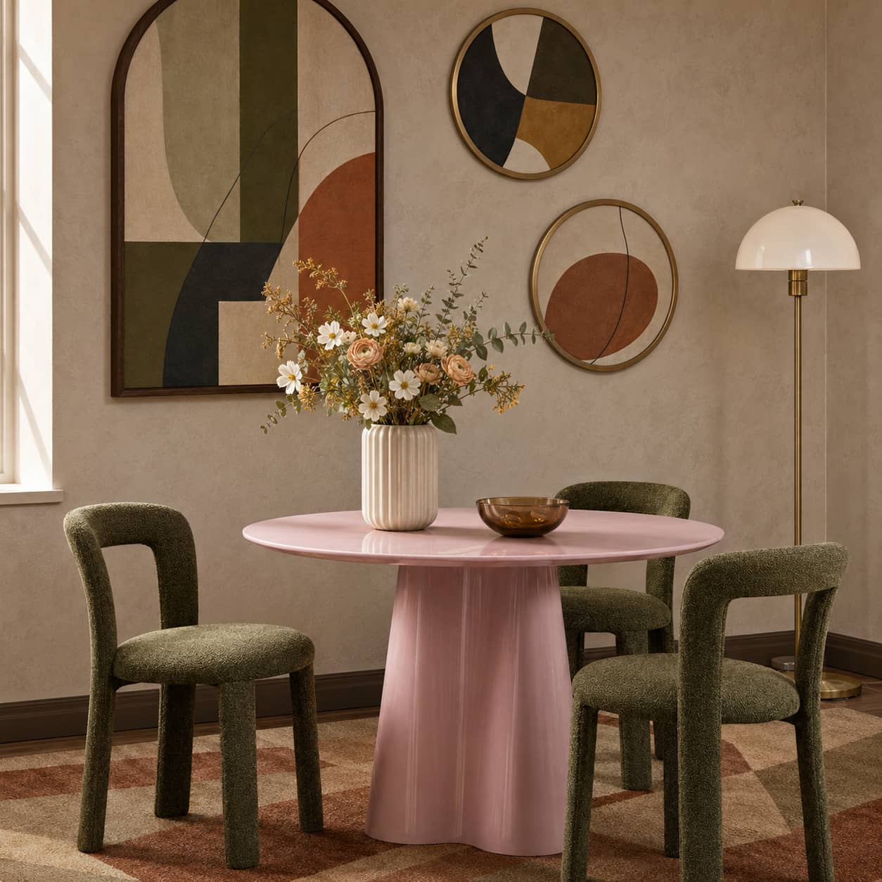 Roselle Bloom Dining Table - 1