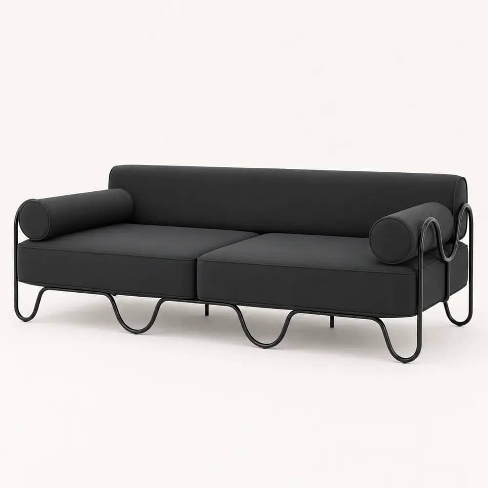 Arco Loop Upholstered 3-Seater Sofa - 4