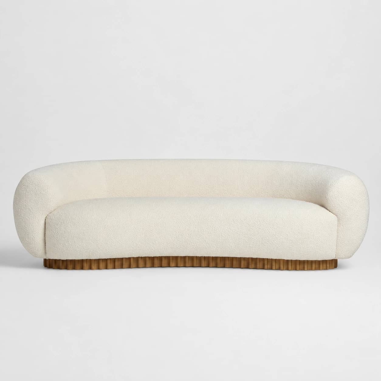 Elowen Curved Bouclé Sofa - 5