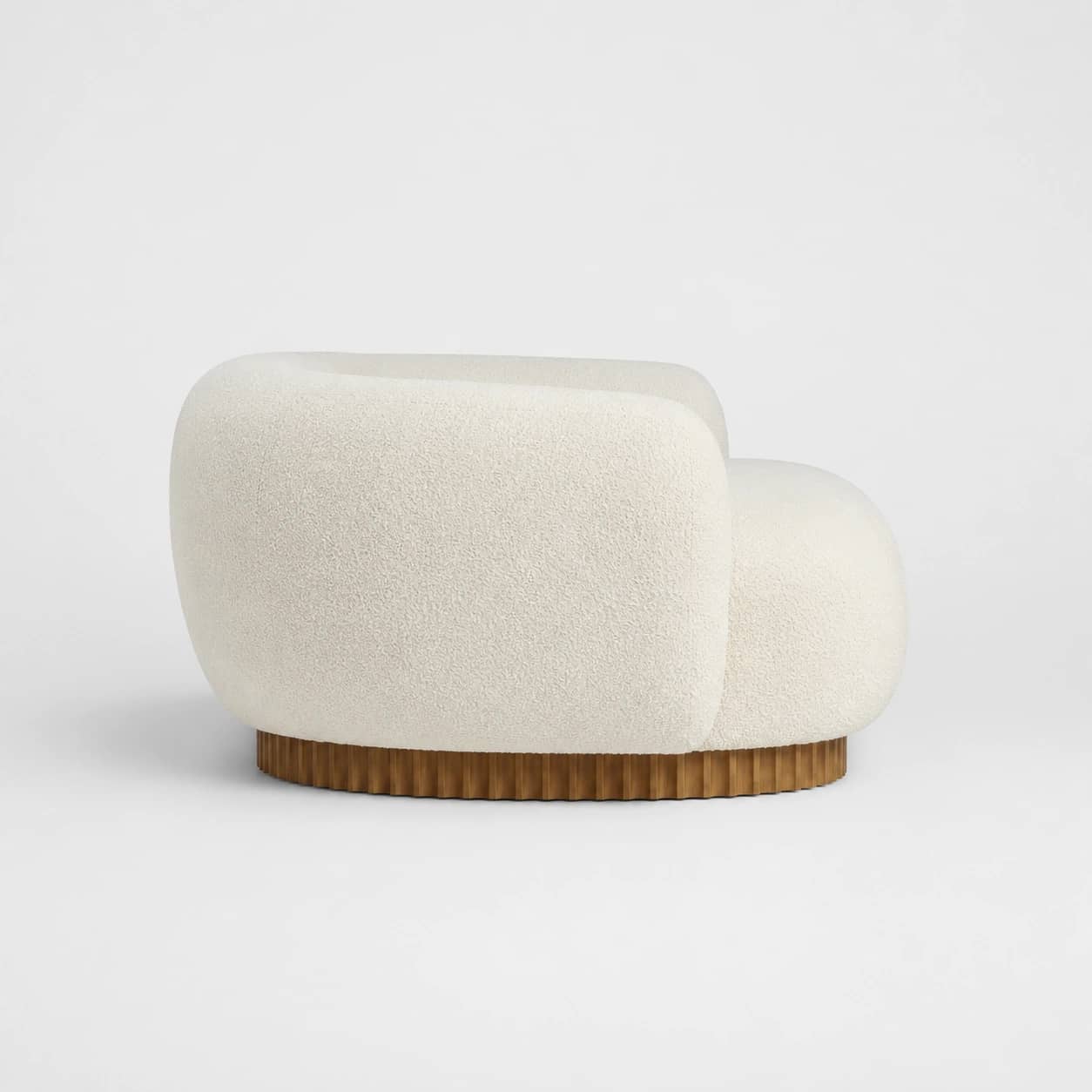 Elowen Curved Bouclé Sofa - 4