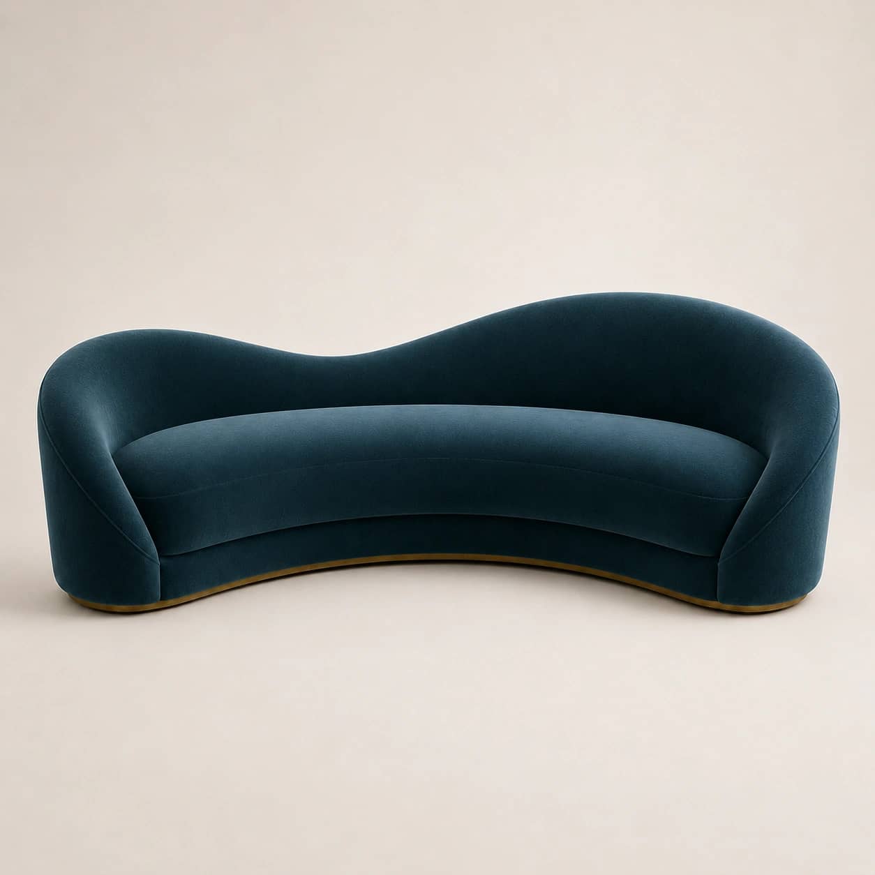 Seravelle Sculptural Curved Sofa - 4