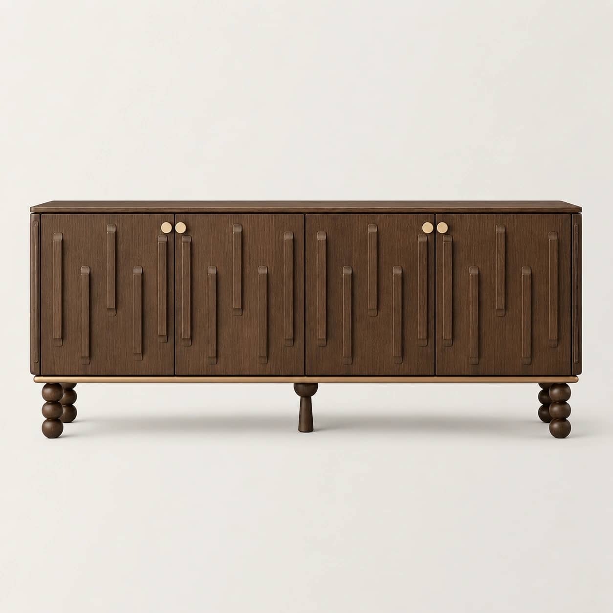 Elvarra Sculpted Walnut Sideboard - 2
