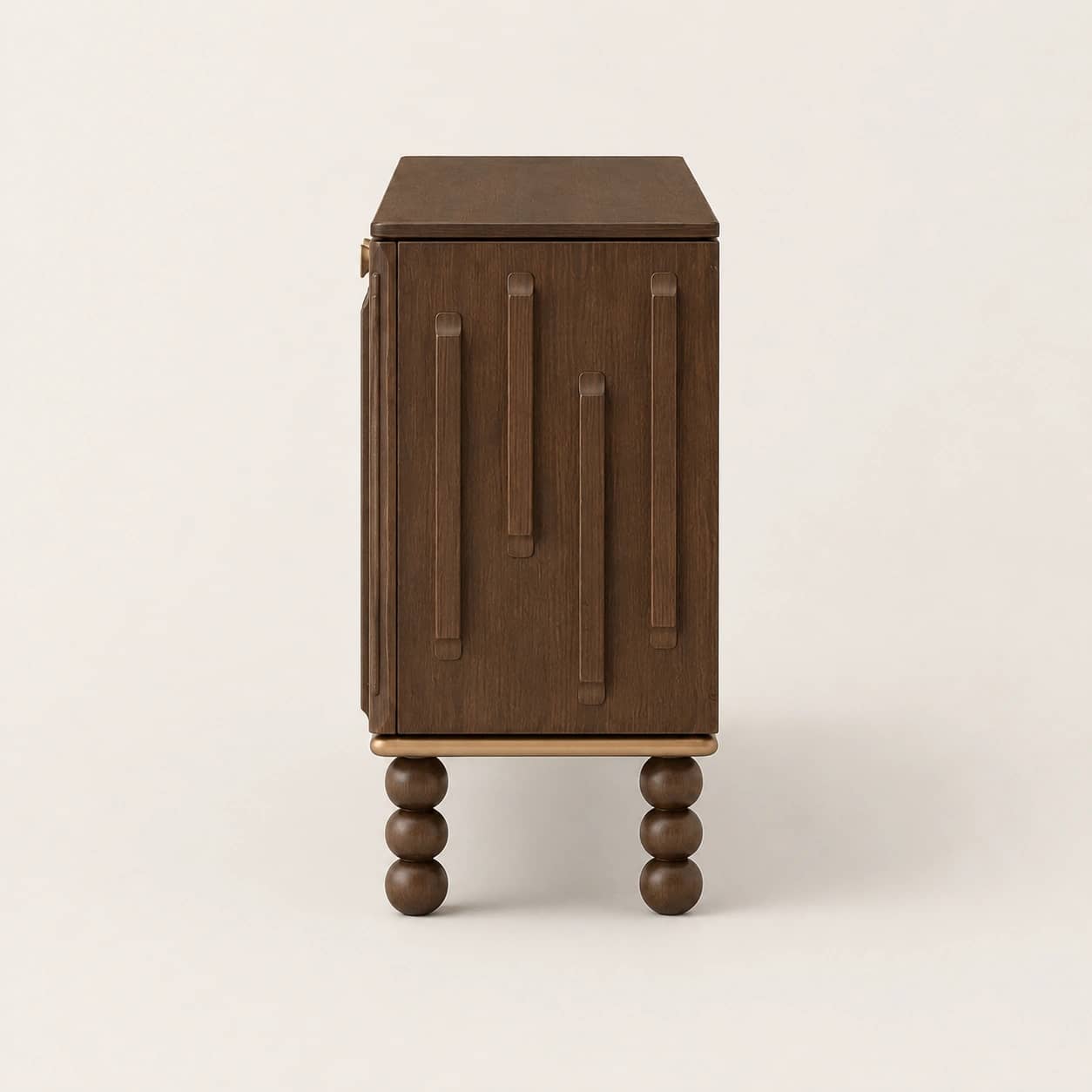 Elvarra Sculpted Walnut Sideboard - 1