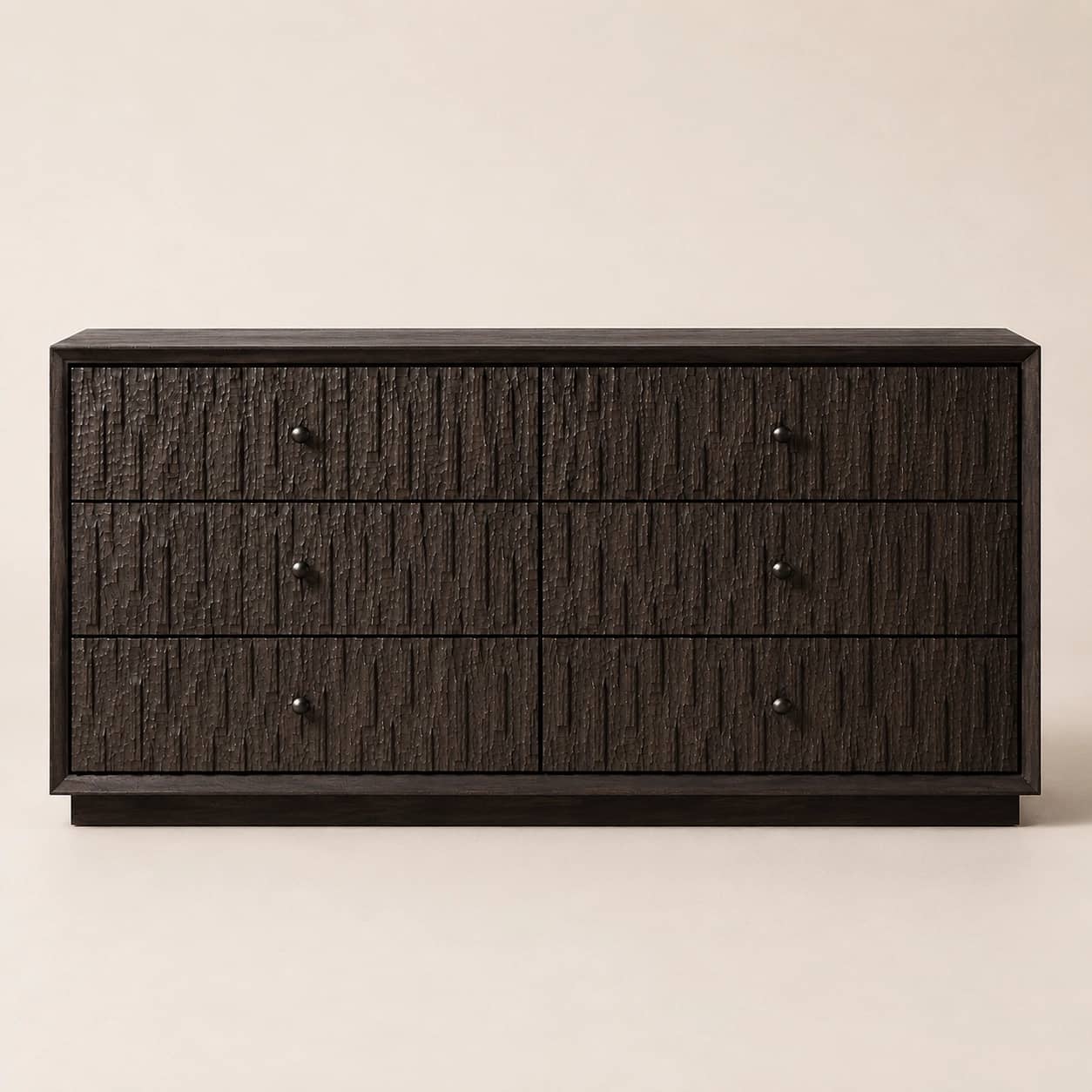 Ebonvale Hand-Carved Six-Drawer Dresser - 1