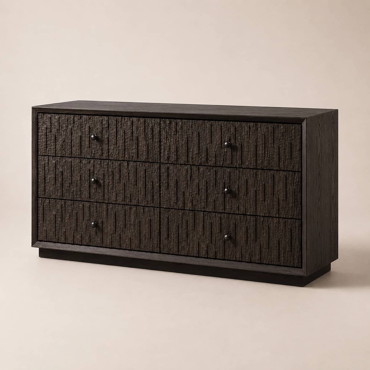 Ebonvale Hand-Carved Six-Drawer Dresser - 4