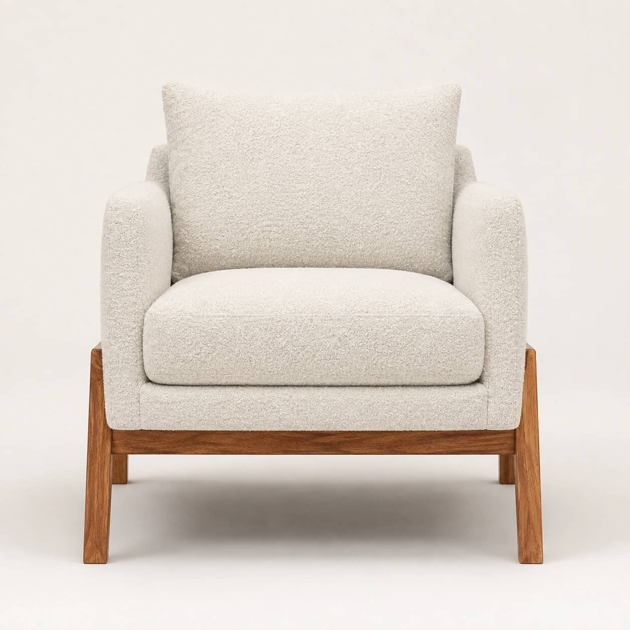 Velmora Upholstered Wood Lounge Chair - 1