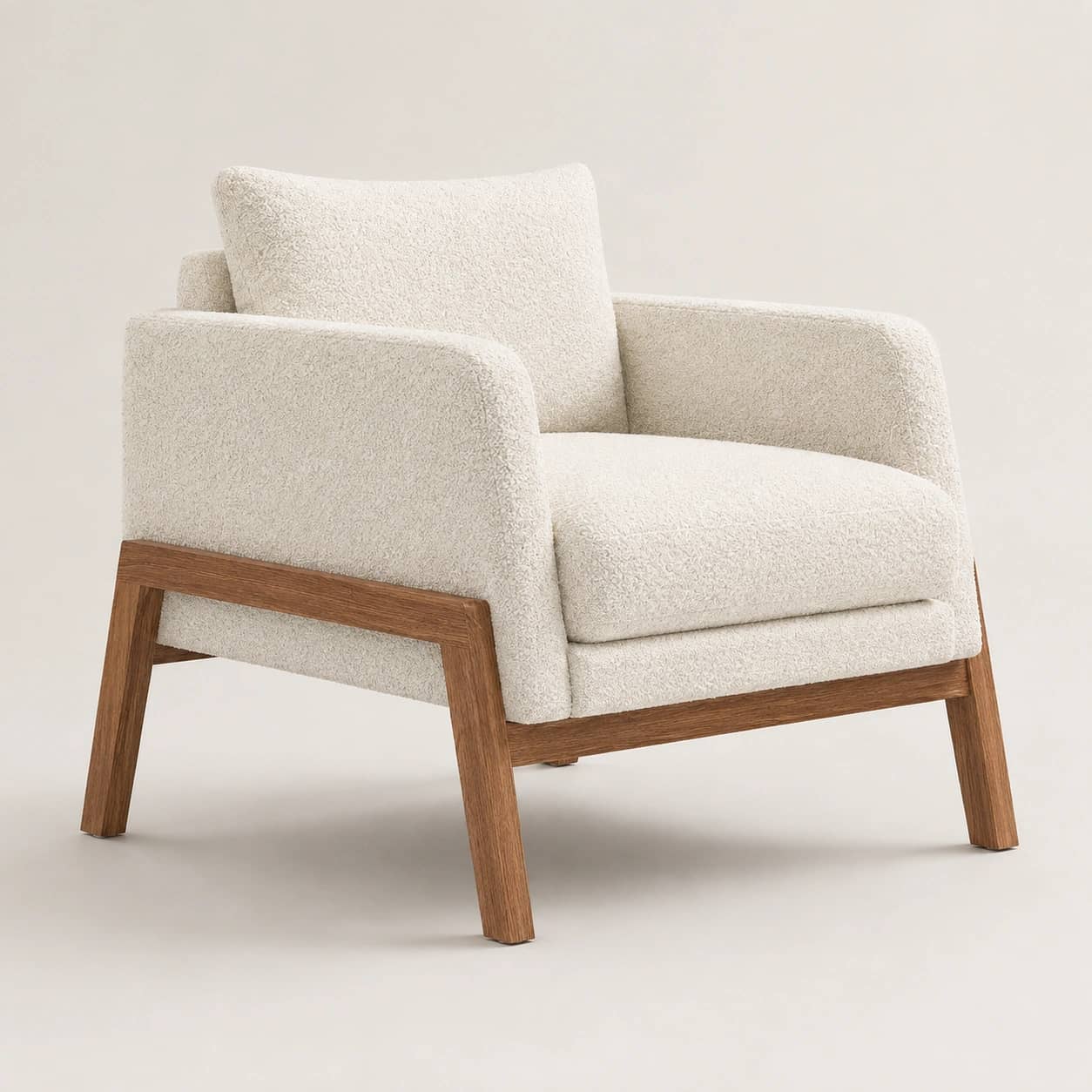Velmora Upholstered Wood Lounge Chair - 2