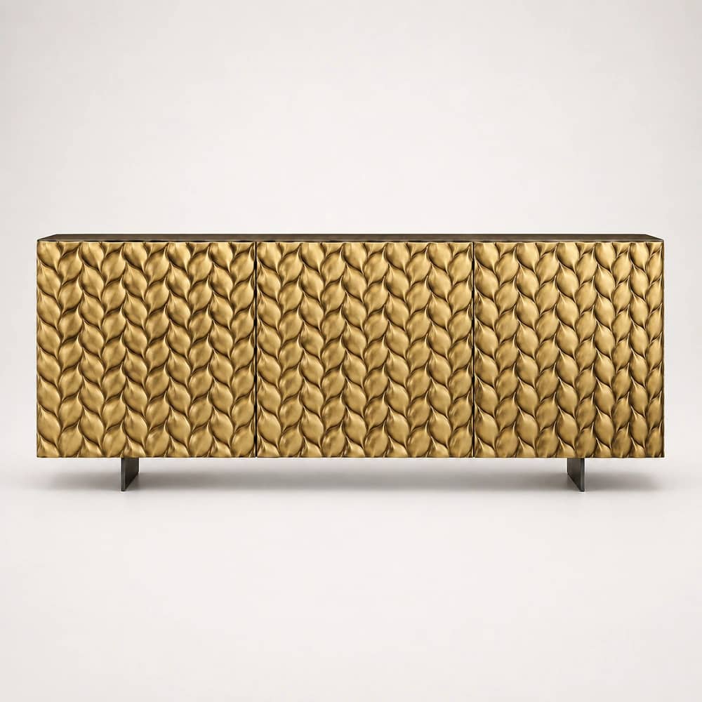 Aureum Antique Brass Clad Sideboard - 3
