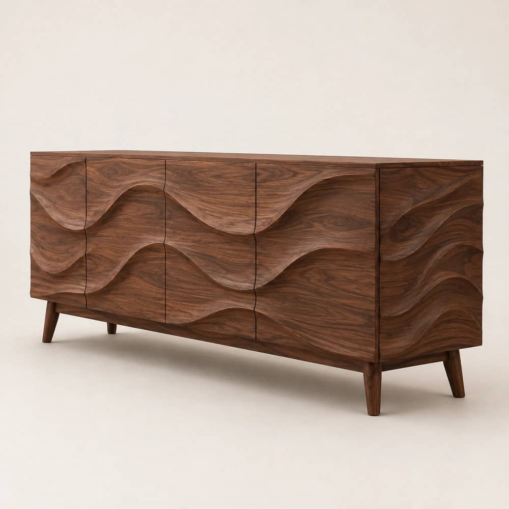 Lehar Sculpted Wave Sideboard - 2