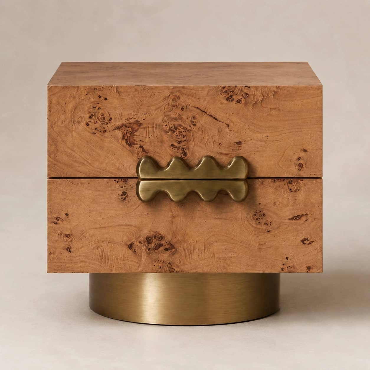 Aurelia Burl Wood Nightstand - 2