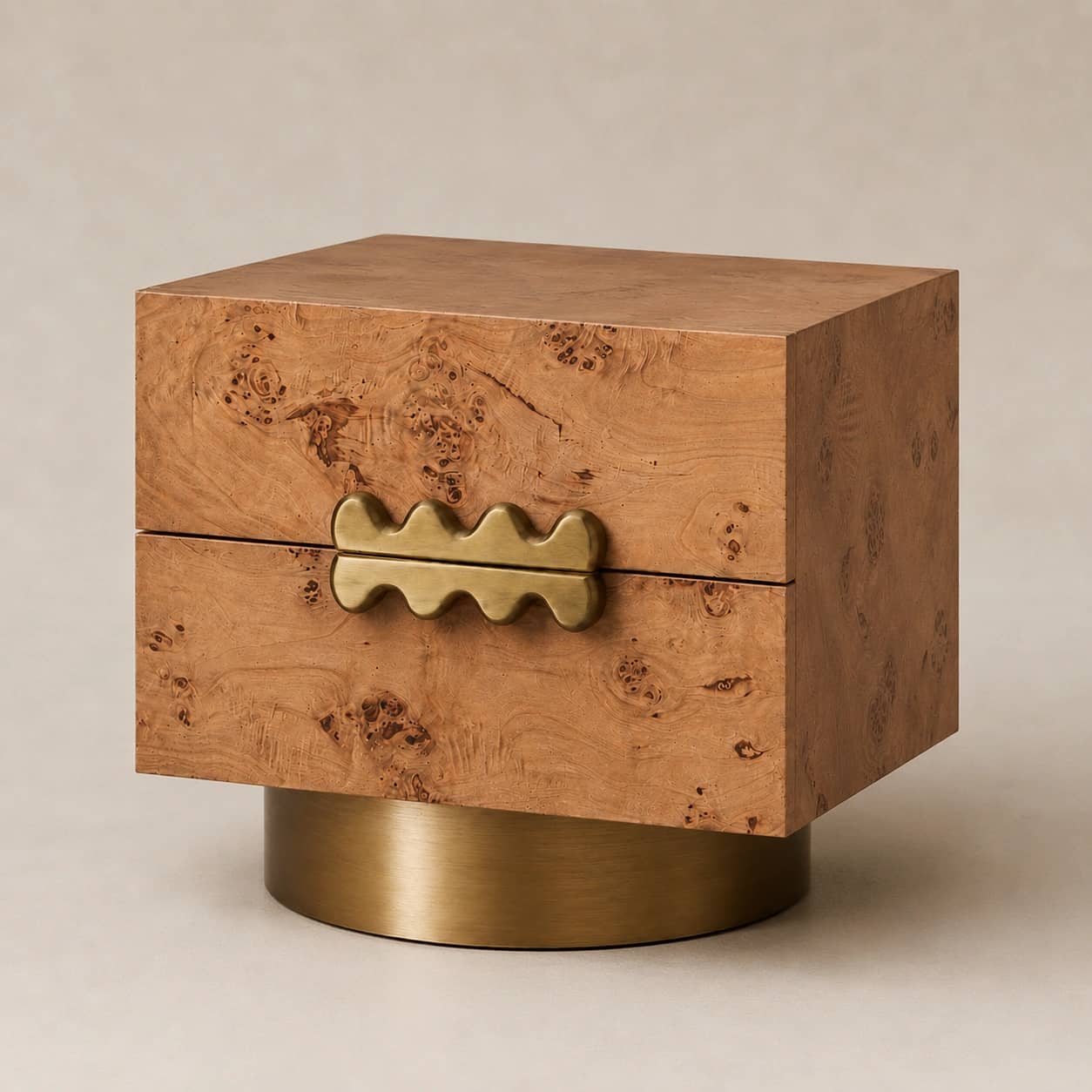 Aurelia Burl Wood Nightstand - 3