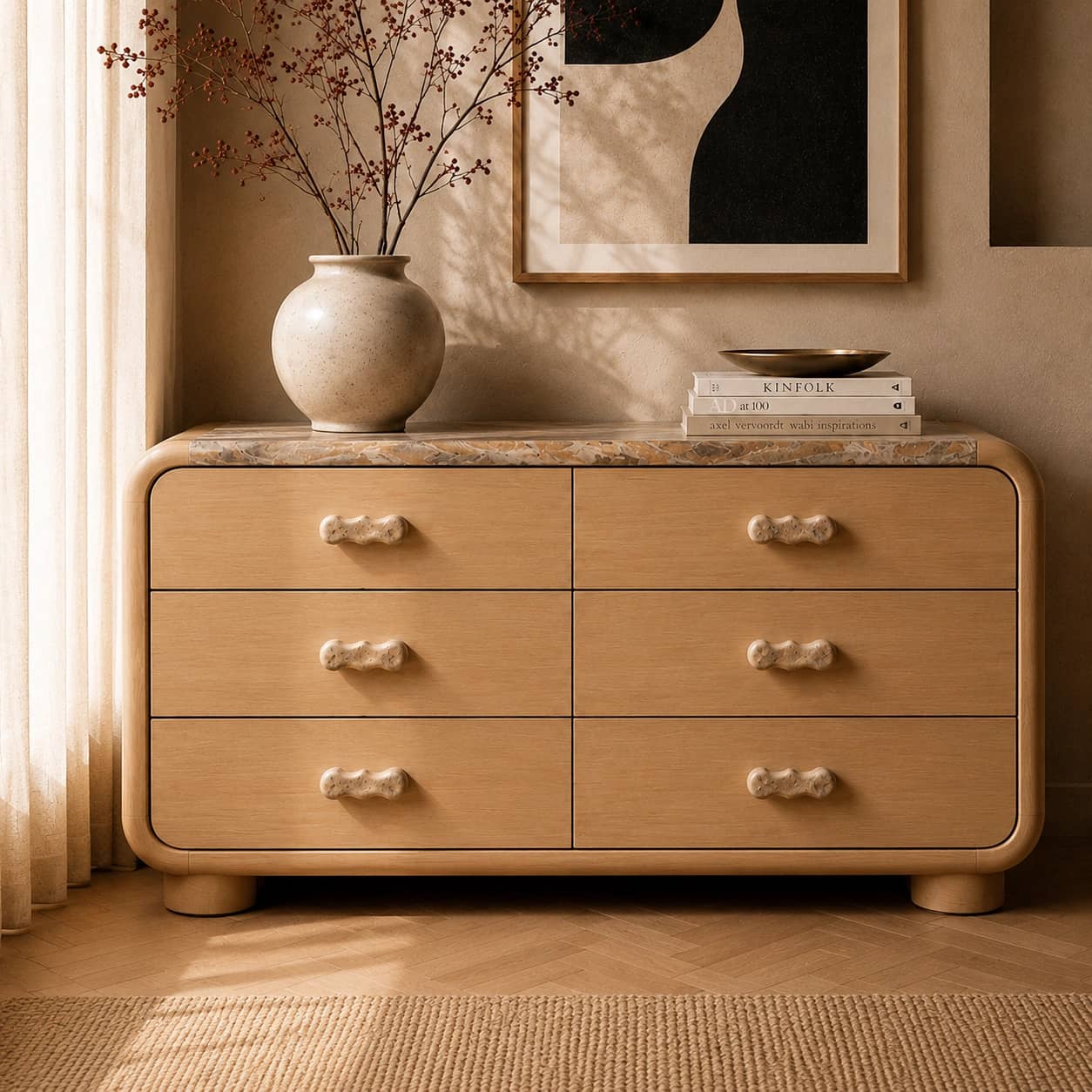 Nivara Six-Drawer Dresser - 1