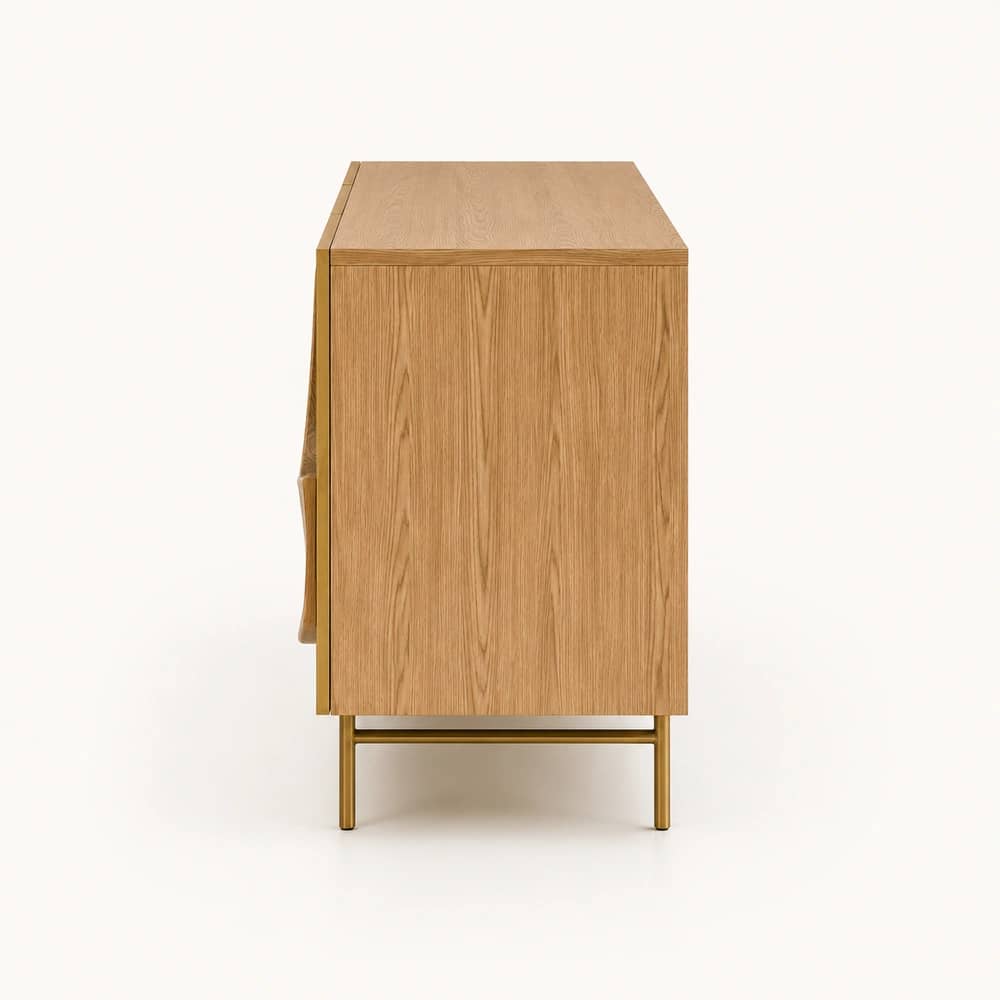 Lehar Oak Wave Sideboard - 3