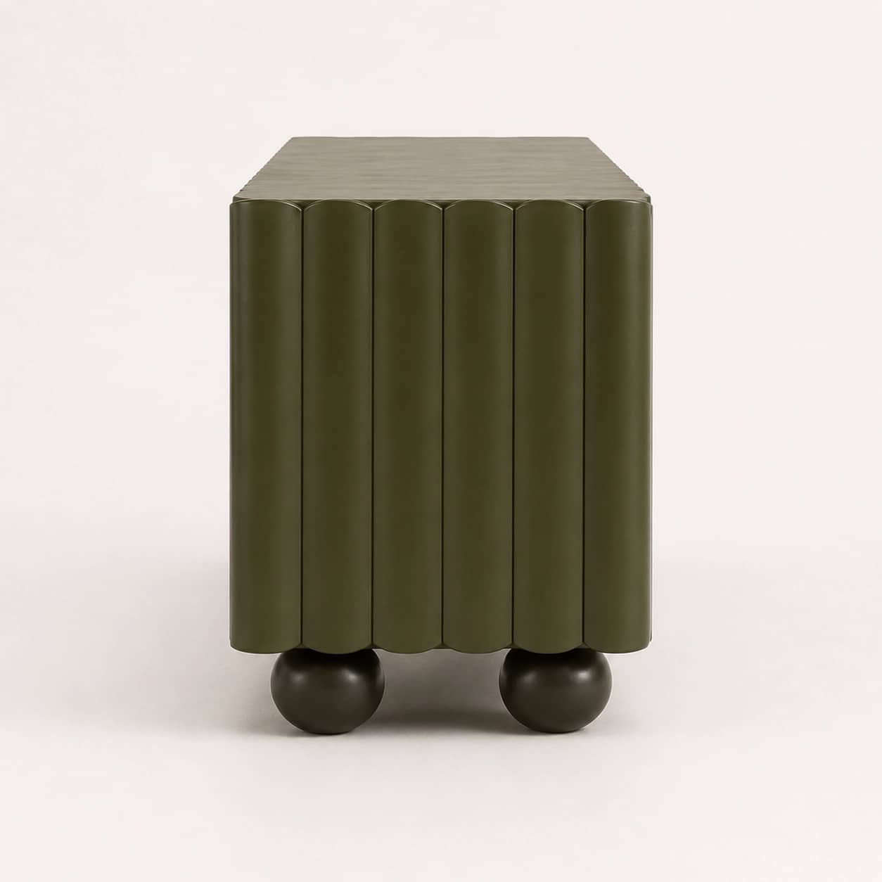 Savera Olive Fluted Sideboard - 3