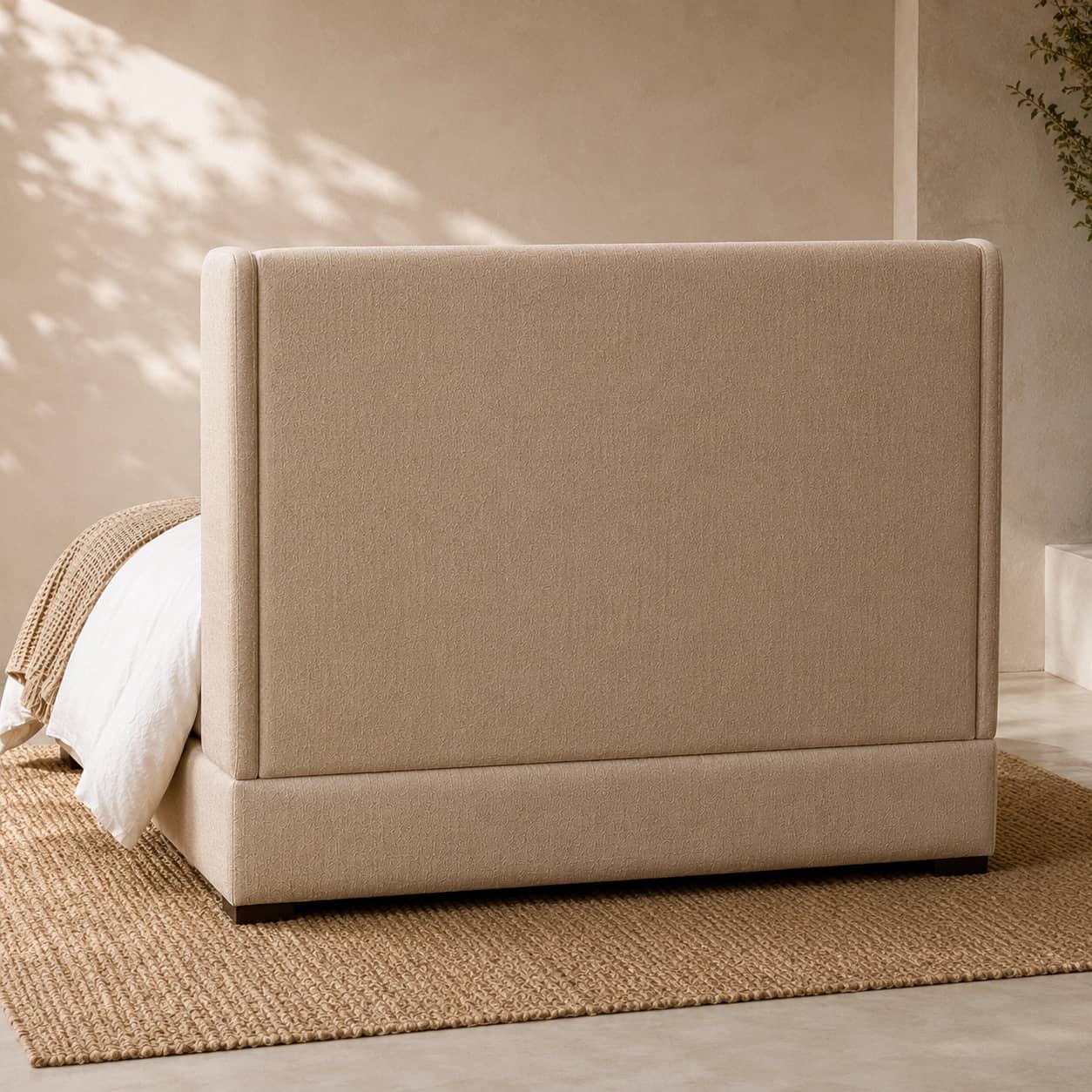 Solenne Wingback Upholstered Bed - 4