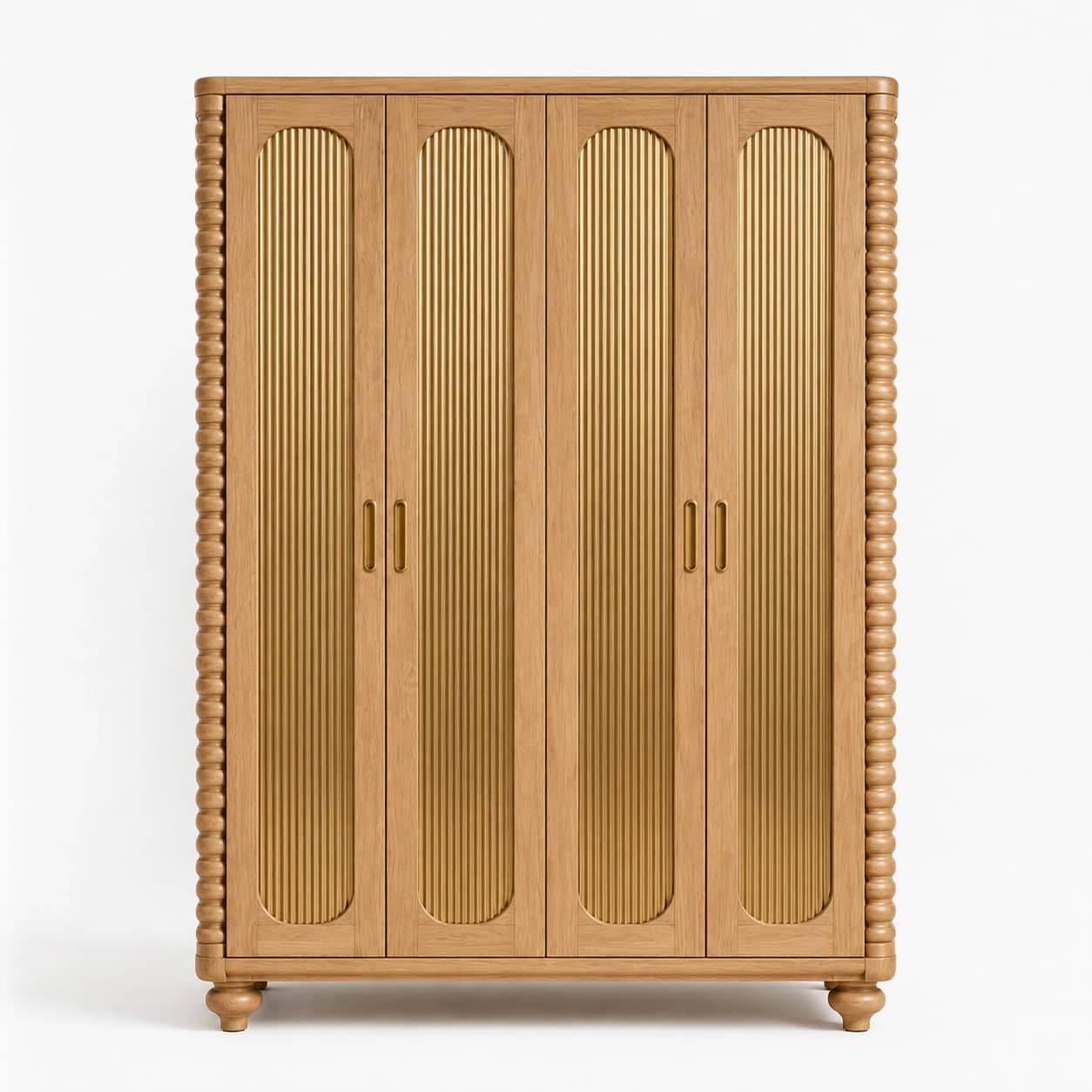 Aurelia Fluted Oak Wardrobe - 1