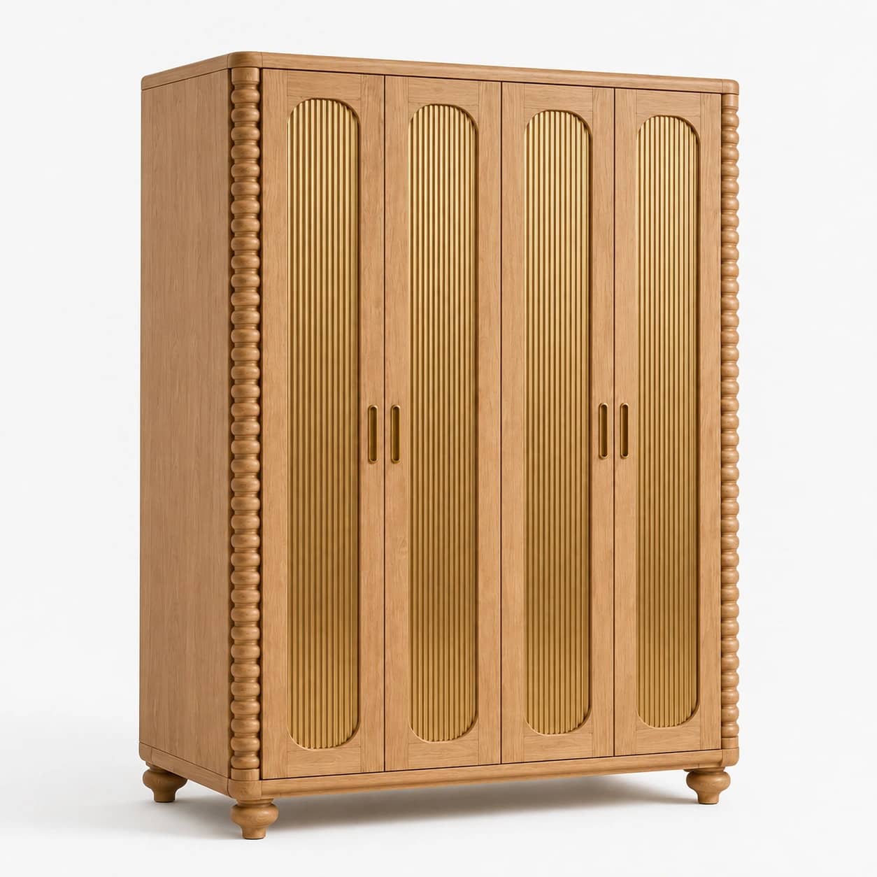 Aurelia Fluted Oak Wardrobe - 4