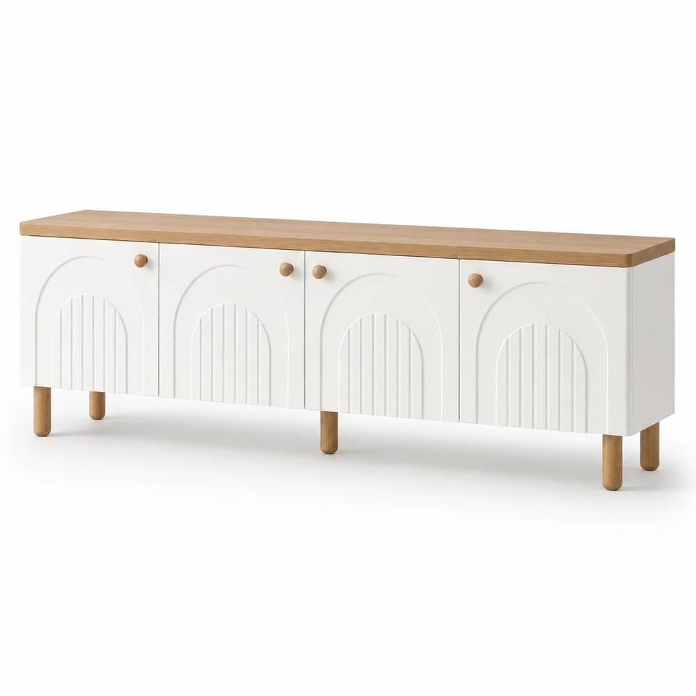Solene Arch White Sideboard - 2