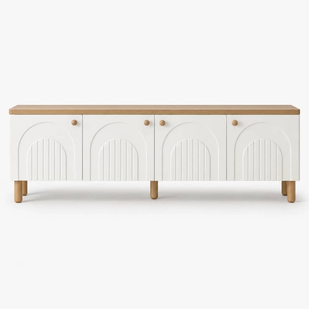 Solene Arch White Sideboard - 1